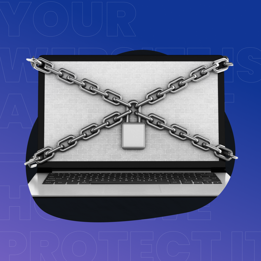 Laptop with lock on it